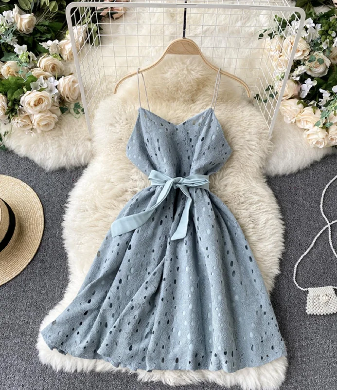 Stylish Women's Clothing Cute v neck short dress A line fashion dress  1320