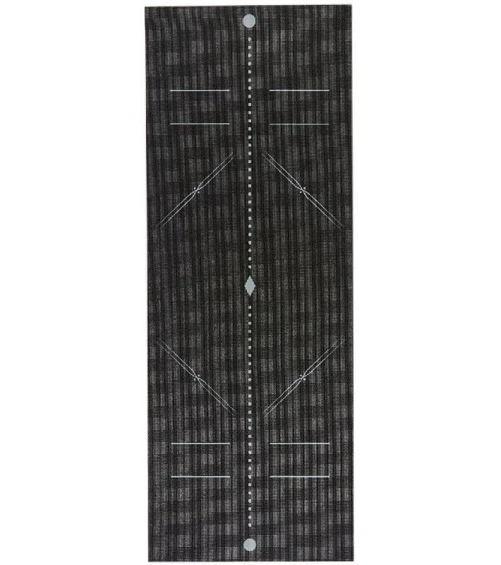 Stretch, Strengthen, And Save Today Everyday Yoga Alignment Yoga Mat 72 Inch 5mm Black with print