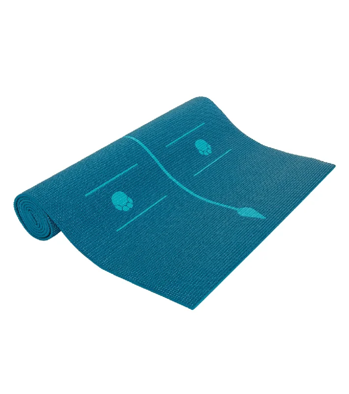 Your Perfect Yoga Essentials Now On Sale Everyday Yoga Kids' Alignment Yoga Mat 60 Inch 5mm peacock with print
