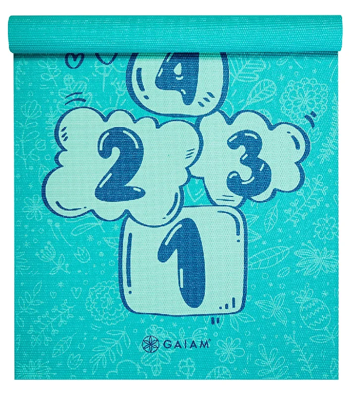 Move With Confidence, Save With Ease Gaiam 3mm Kids Yoga Mat Hopscotch