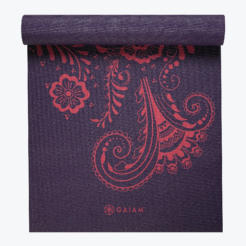 Exclusive Deals On Yoga Mats, Blocks, And Straps Premium Aubergine Swirl Yoga Mat (6mm)