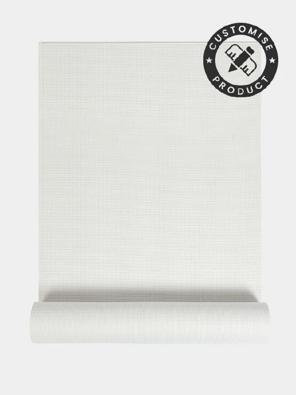 Support Your Flow With Discounted Yoga Equipment Personalised Yoga Mat 6mm With Custom Design - White No Label