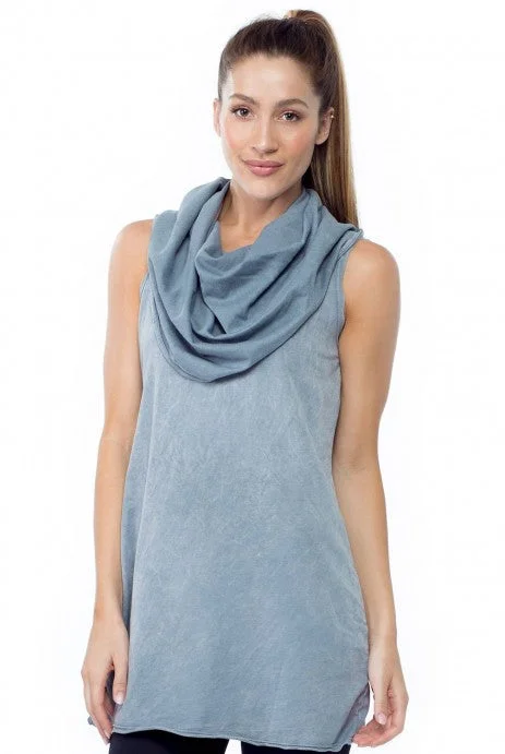 Your Go-To Yoga Outfits Now More Affordable Sleeveless Cowl Tunic