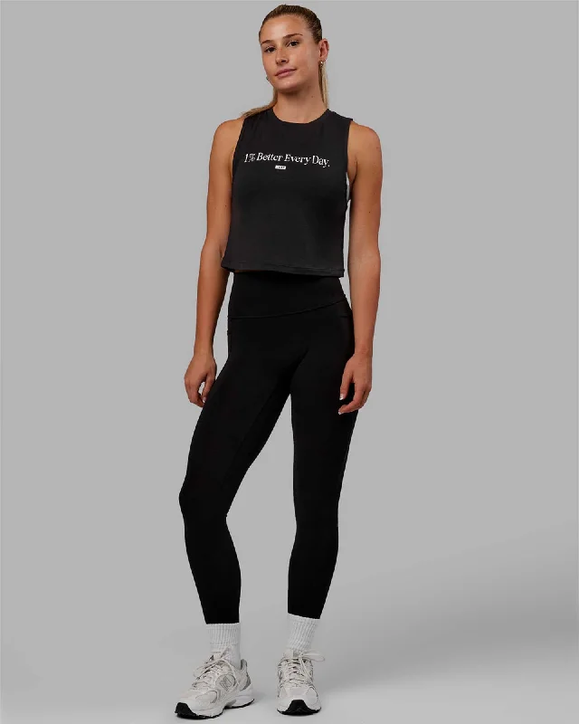 Flow Into Savings With Trendy Yoga Apparel 1% Better Training Tank - Phantom-White
