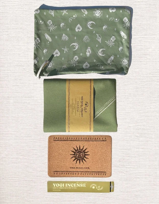 Feel Good, Look Great, Spend Less On Yoga Gear 1 mm Travel Yoga Mat + Block Pack Ceremony Sage