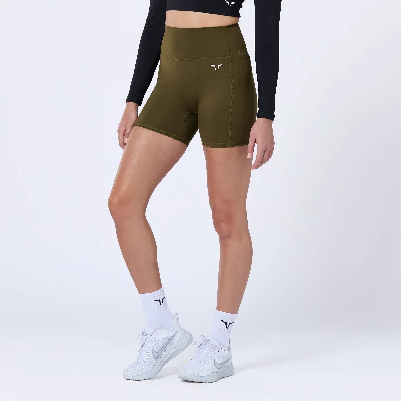 Comfortable, Stylish, And Now More Affordable 5" Cycling Shorts - Dark Olive