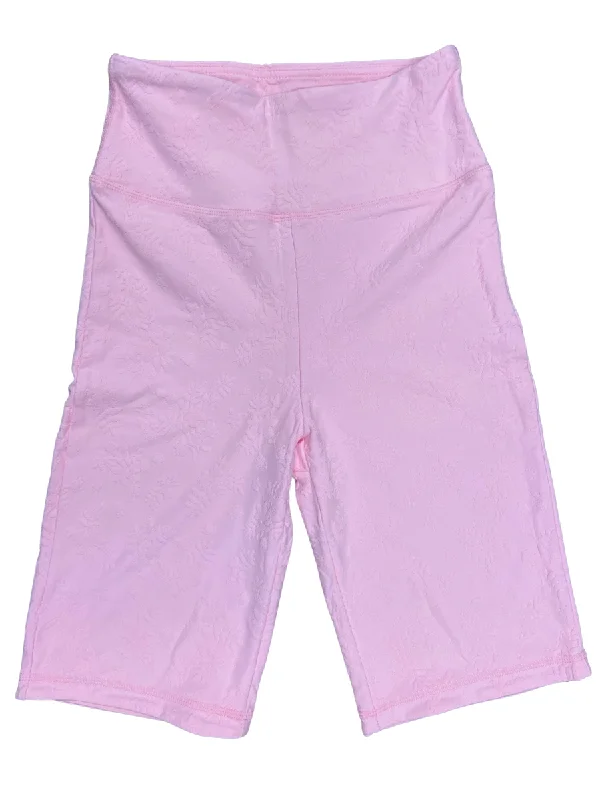 Fashionable Yoga Apparel Now On Sale Mono B Jacquard Texture Biker Short mini Floral APH8071