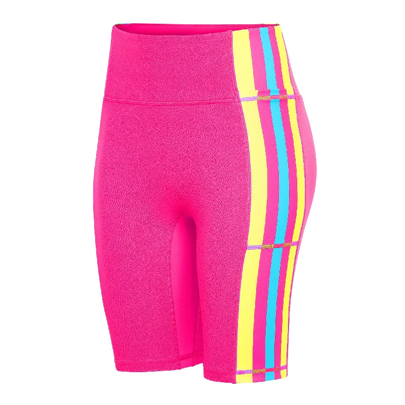 Look And Feel Your Best With Discounted Yoga Clothing Barbara Girl Biker Shorts - Pink