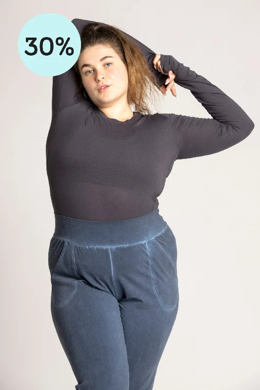 Move With Confidence In Discounted Yoga Outfits Basic Long Sleeve Top
