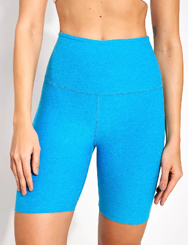 Yoga Wear That Moves With You At Lower Prices Spacedye High Waisted 7" Biker Short - Cali Blue Heather
