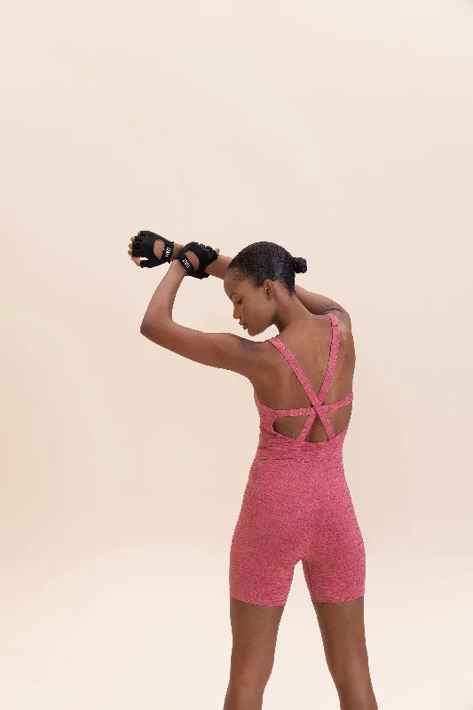Premium Yoga Wear At Special Discounts Cross Melange Long Jumpsuit