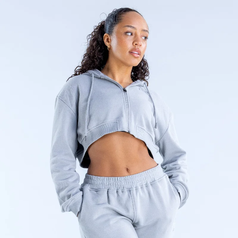 Stretch, Move, And Save On Yoga Clothing Revive Mid Weight Crop Zippy
