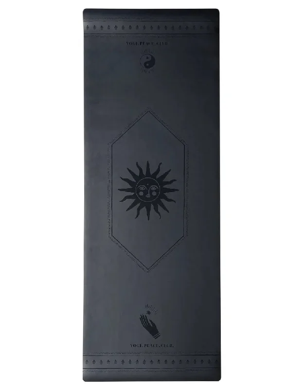 Align Your Practice With Unbeatable Deals 5 mm Deluxe Black Yoga Mat + Strap