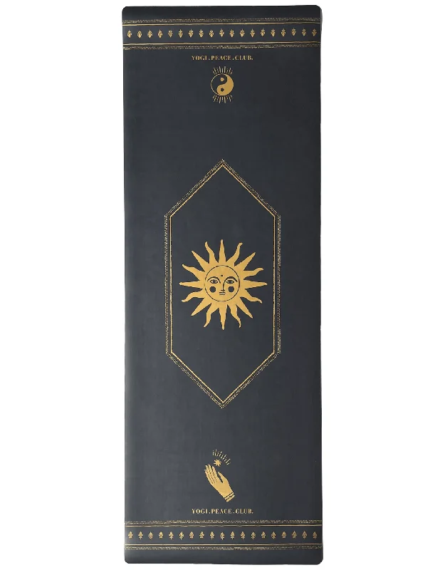 Stretch, Strengthen, And Save Today 5 mm Deluxe Gold Yoga Mat + Strap