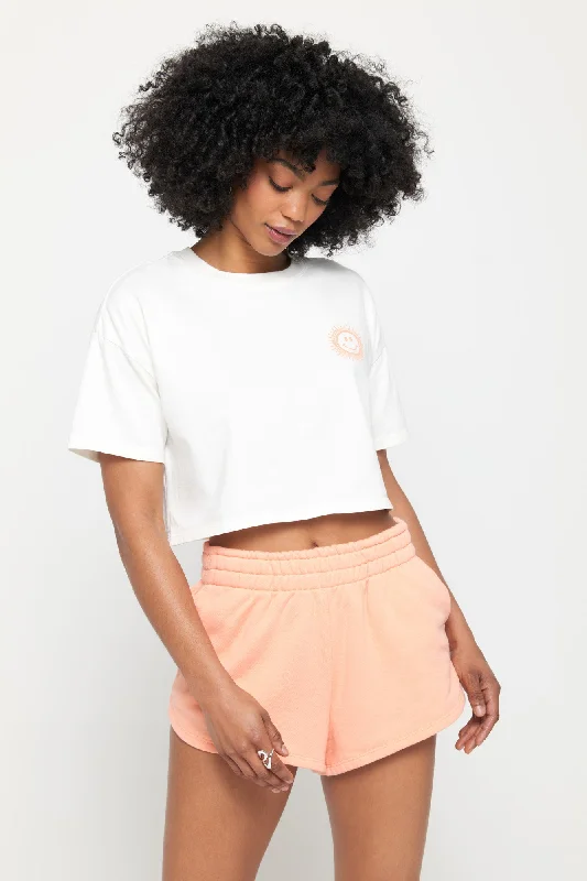 Your Yoga Essentials, Now At Lower Prices Sun Smiley Kaylee Crop Tee