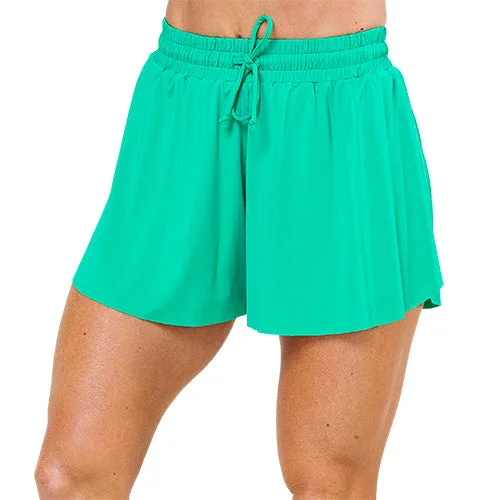 Affordable Yoga Fashion For Every Pose Flowy Shorts | Kelly Green