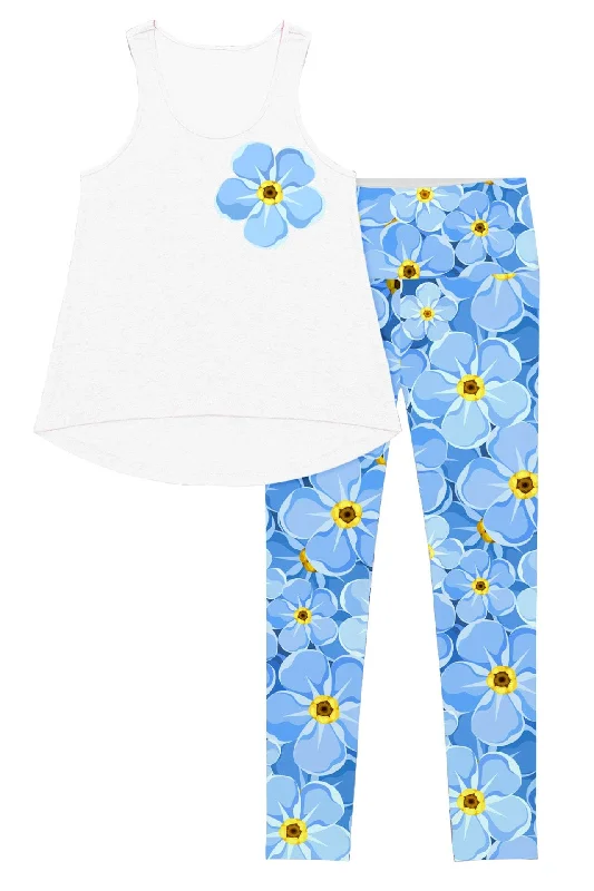Look And Feel Your Best With Discounted Yoga Clothing Forget-Me-Not Donna Set - Women