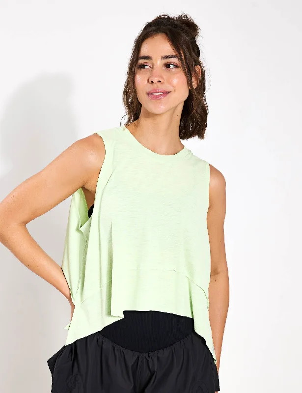 Lightweight, Breathable Yoga Wear At Special Prices Tempo Tank - Lemon Grass