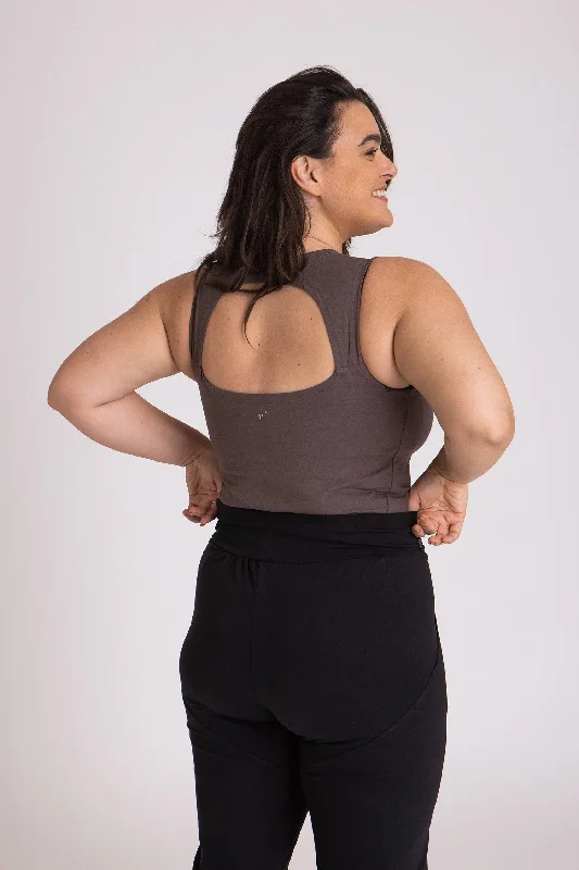 Move Freely With Premium Yoga Clothes At Great Prices Half Moon Open Back Tank Top