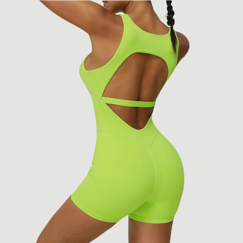 Look Good, Feel Good, And Save Big High intensity exercise beauty back yoga onesie naked feeling