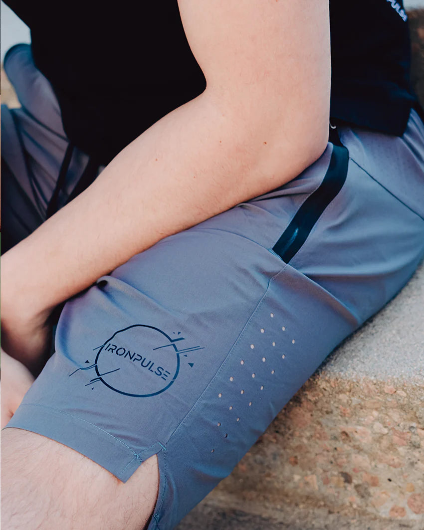 Flexibility Meets Affordability In Our Yoga Wear Sale Iron Pulse Men's Grey Tactical Shorts