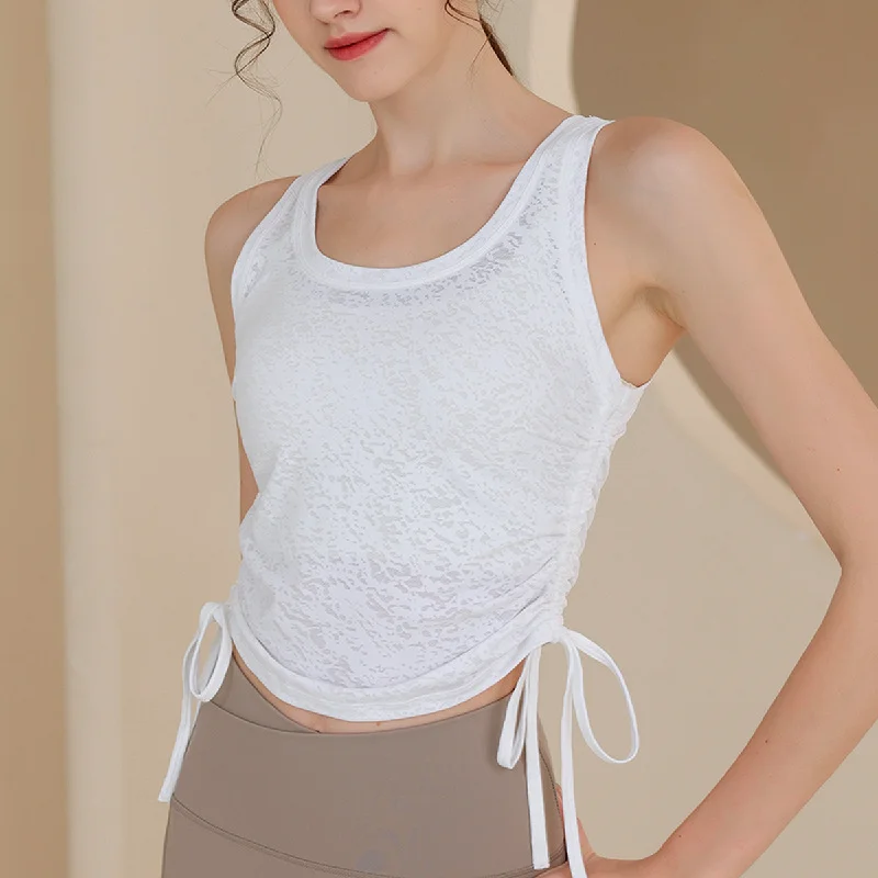Unbeatable Deals On Breathable Yoga Apparel Jacquard Sports Tank