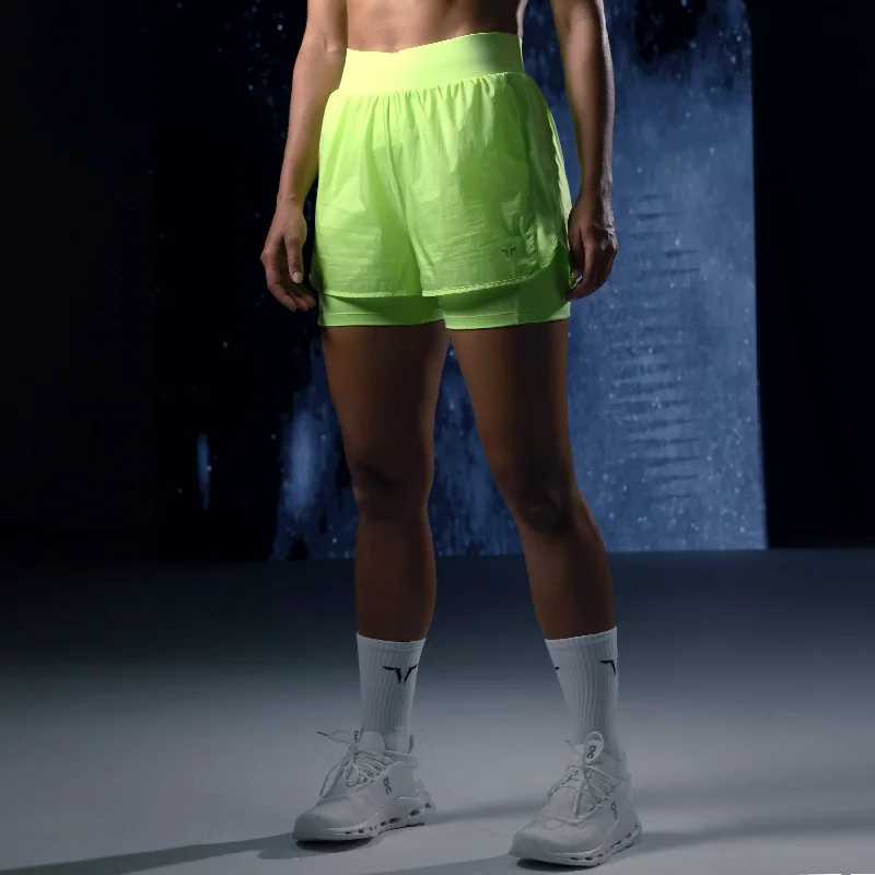 The Best Yoga Wear At The Best Prices LAB360° Sprint 2-In-1 Shorts - Sharp Green