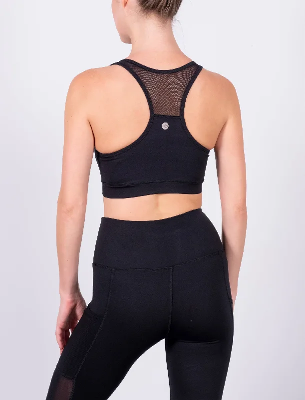 Breathable, Moisture-Wicking, And Budget-Friendly LADIES ACTIVE SPORTS CROP W/ MESH