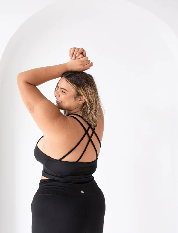 Fashionable Yoga Apparel Now On Sale LADIES HIGH NECK ACTIVE CROP