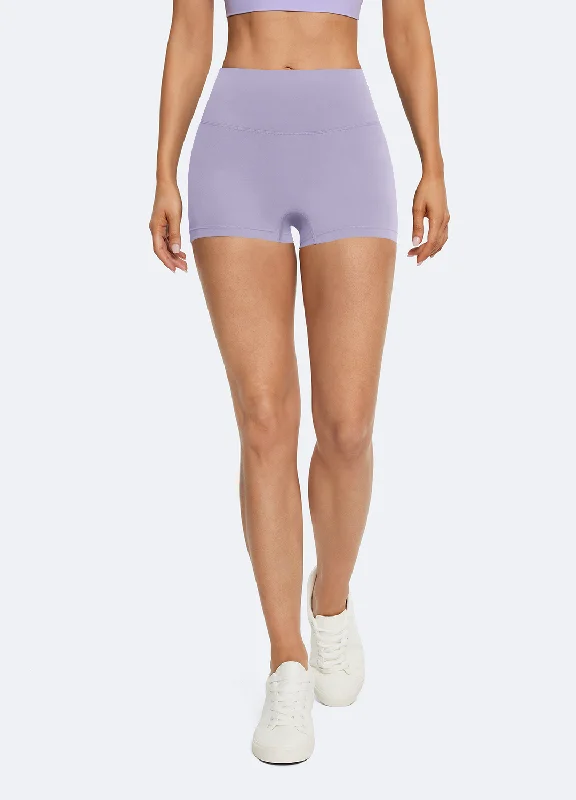 Sweat In Style With Yoga Clothing Discounts Lavender Micro Shorts