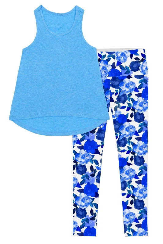 Flow In Comfort With Stylish Discounts Little Blue Blood Donna Set - Women