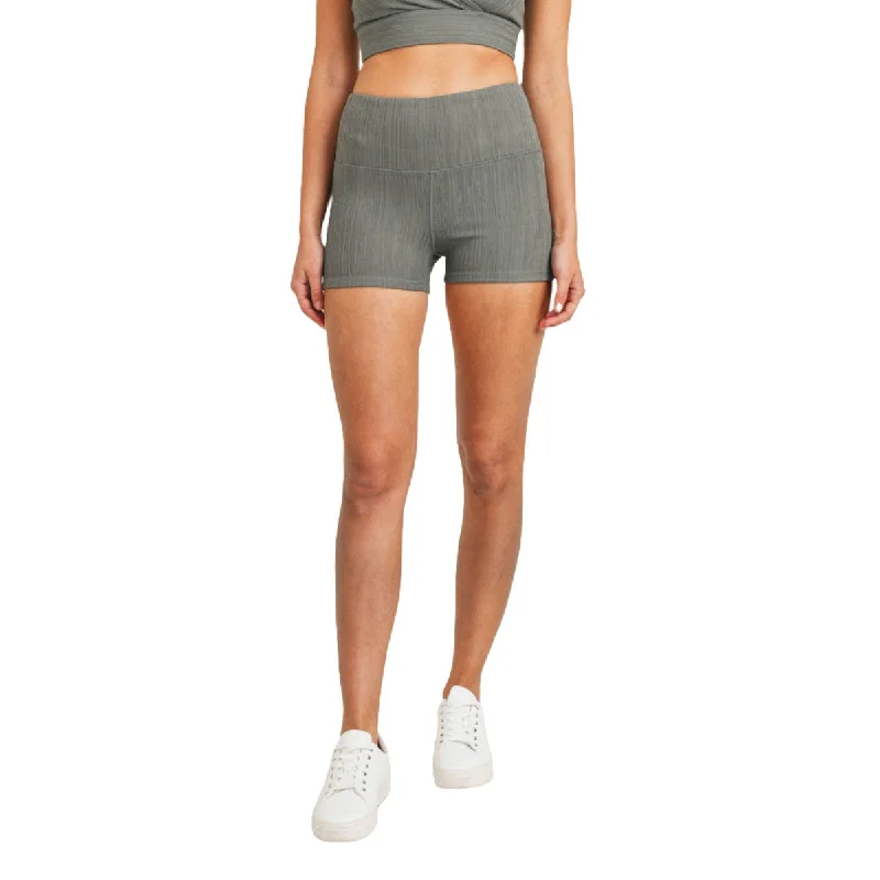 Yoga Wear At Unbeatable Prices Mono B Ribbed Seamless Mid Length Shorts APH8100