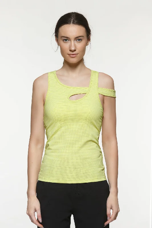 Shop High-Quality Yoga Apparel At Exclusive Discounts One Shoulder Strap Tank