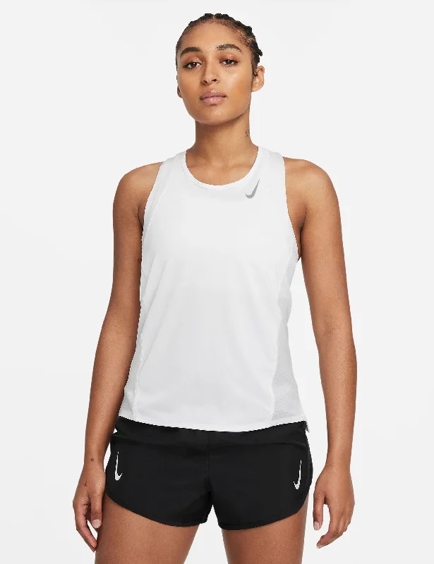 Look Good, Feel Good, And Save Big Dri-FIT Race Running Singlet - White