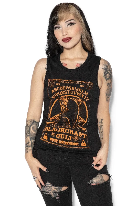 Ultimate Comfort And Style Now At Lower Prices Ouija Cat - Women's Muscle Tank