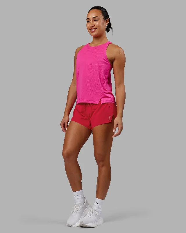 Flow In Comfort With Stylish Discounts Pace Running Tank - Ultra Pink