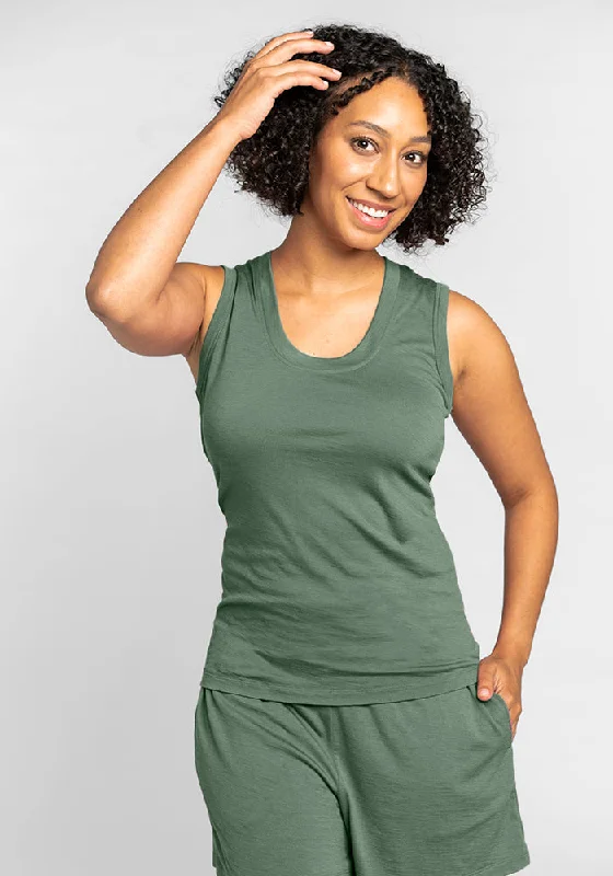 Unmissable Deals On Flexible Yoga Apparel Phoebe Lounge Tank - Duck Green