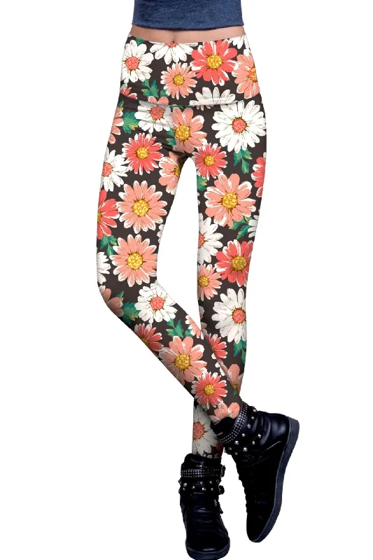 Namaste And Save On Yoga Apparel Pick Me Lucy Floral Printed Performance Leggings - Women