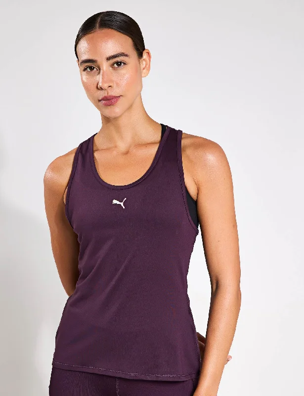 Performance Yoga Wear Now At Exclusive Discounts RUN CLOUDSPUN Running Tank - Midnight Plum