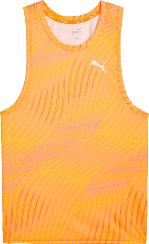 The Best Styles At The Best Prices Puma Run Favourite Mens Running Vest - Orange
