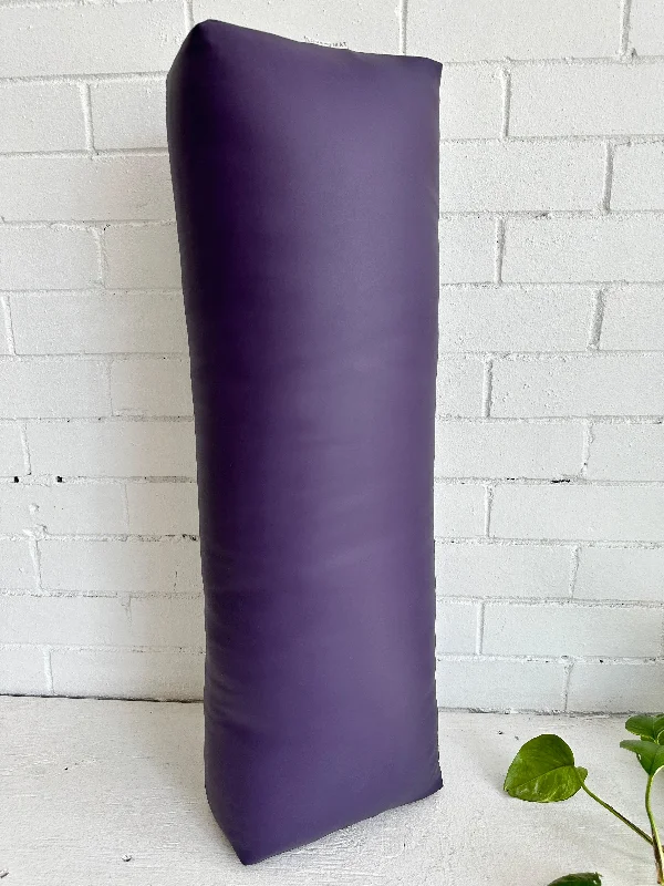 Mindful Movement Starts With Mindful Savings Purple Vinyl Long & Lean Bolster