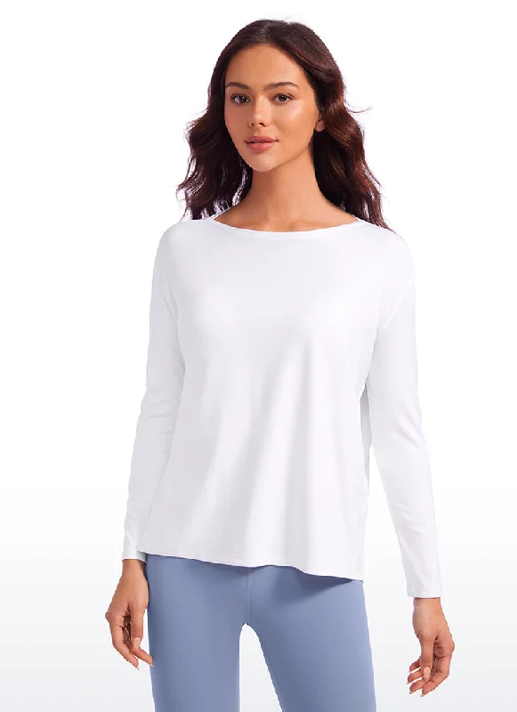 Elevate Your Style And Practice For Less Butterluxe-Light Hip Length Back Hem Long Sleeves