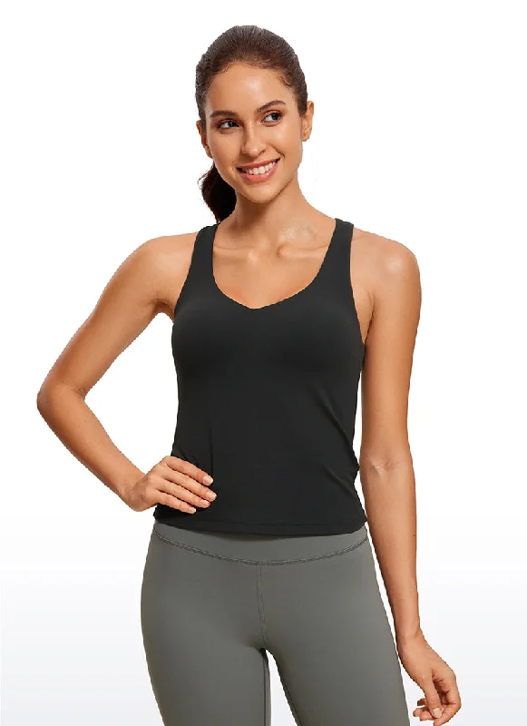 Elevate Your Practice With Affordable Yoga Wear Butterluxe V Neck Waist-Length Tank Racerback