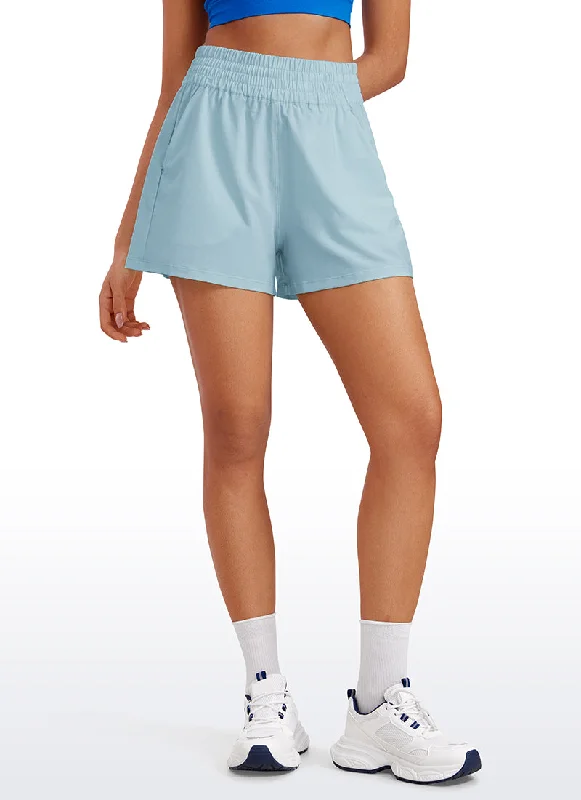 Lightweight, Breathable Yoga Wear At Special Prices Feathery-Fit Soft High Waisted Linerless Golf Shorts with Pockets 3''