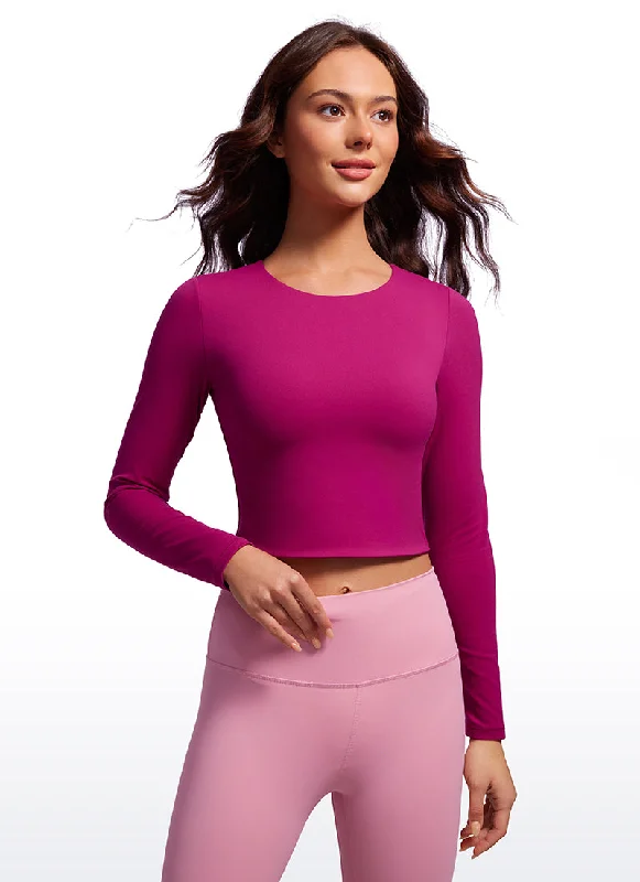 Your Go-To Yoga Outfits Now More Affordable Butterluxe Double Lined Cropped Long Sleeves