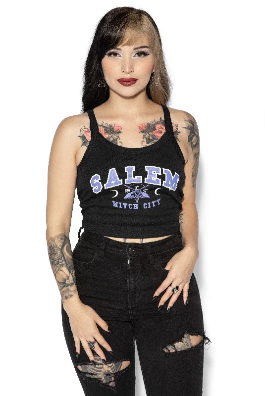 Trendy Yoga Outfits At Budget-Friendly Prices Salem College - Women's Micro Rib Spaghetti Strap Tank