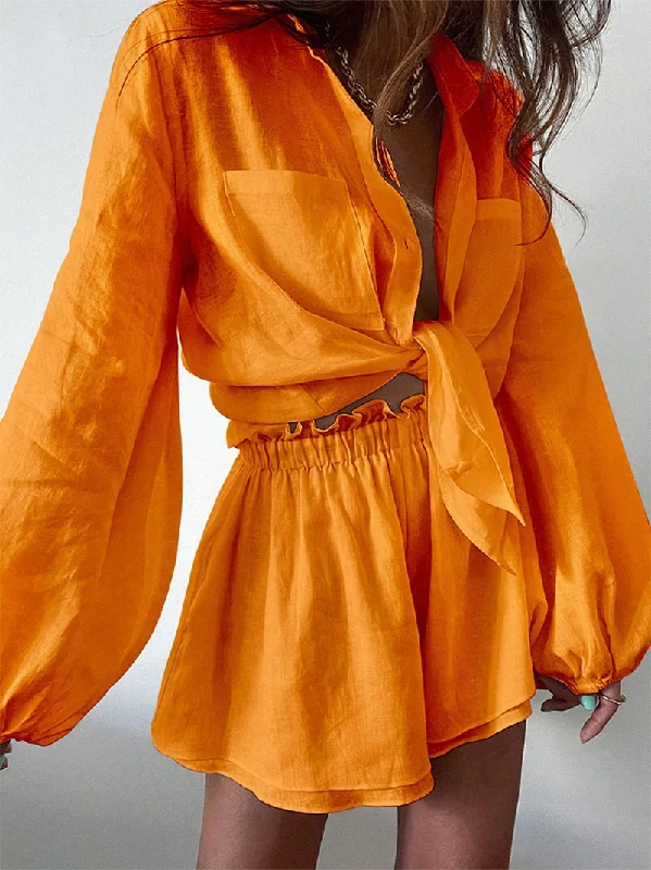 Your Yoga Essentials, Now At Lower Prices Sapphire Shirt and Shorts Set
