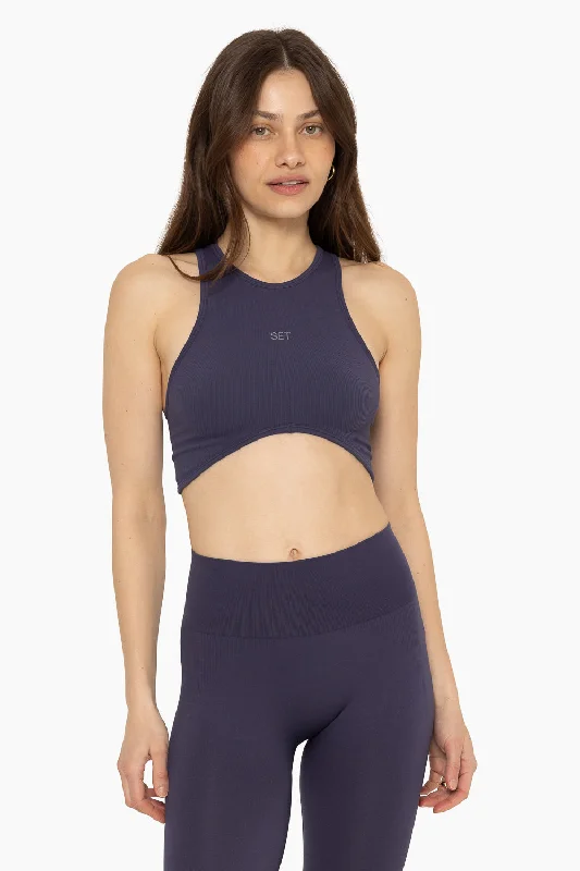 High-Quality Yoga Clothing At Budget-Friendly Prices SCULPTFLEX® HIGH NECK ANGLE BRA - GALAXY