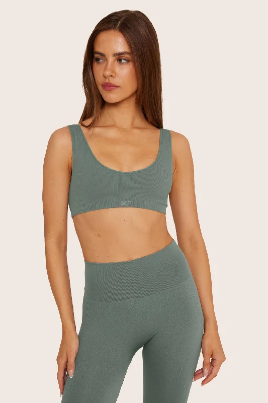 Upgrade Your Yoga Wardrobe For Less SCULPTFLEX® PLUNGE BRA - WAVE