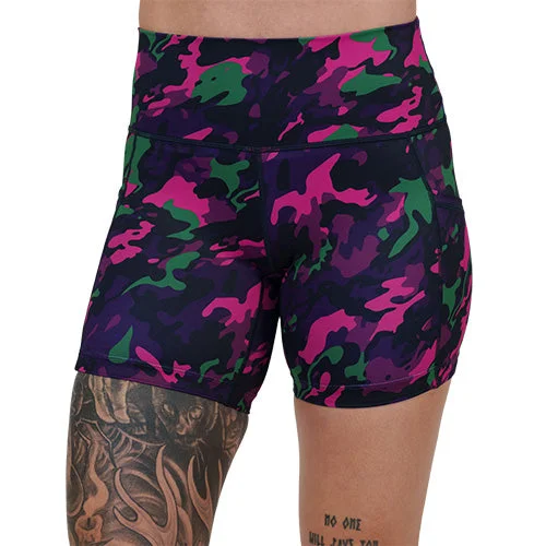 Upgrade Your Yoga Wardrobe For Less Shorts | Neon Camo